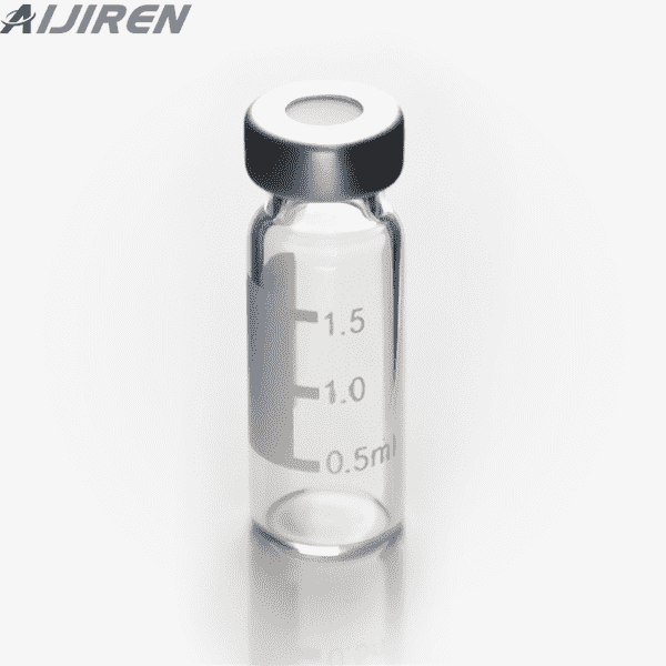 <h3>12 X 32mm Clear Crimp Top Autosampler Vial with 11mm Silver </h3>
